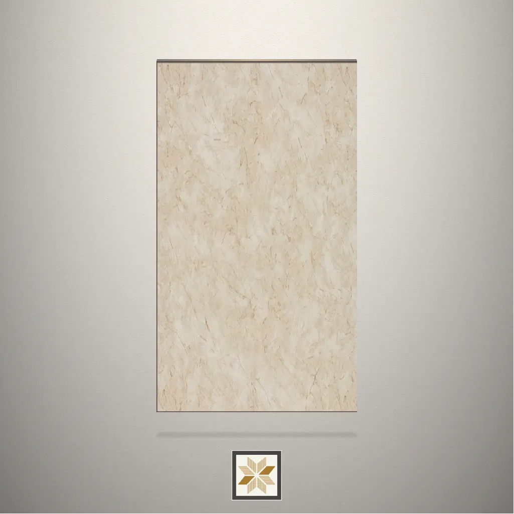 High Gloss Shush Brown Marble Brown Laminate (8x4 feet,1.5 mm): LM-17752