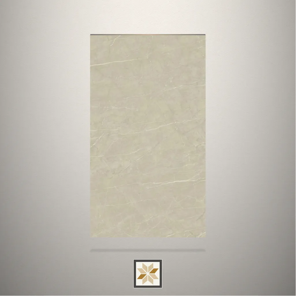 High Gloss Orison Marble White Laminate (8x4 feet,1.5 mm): LM-17819