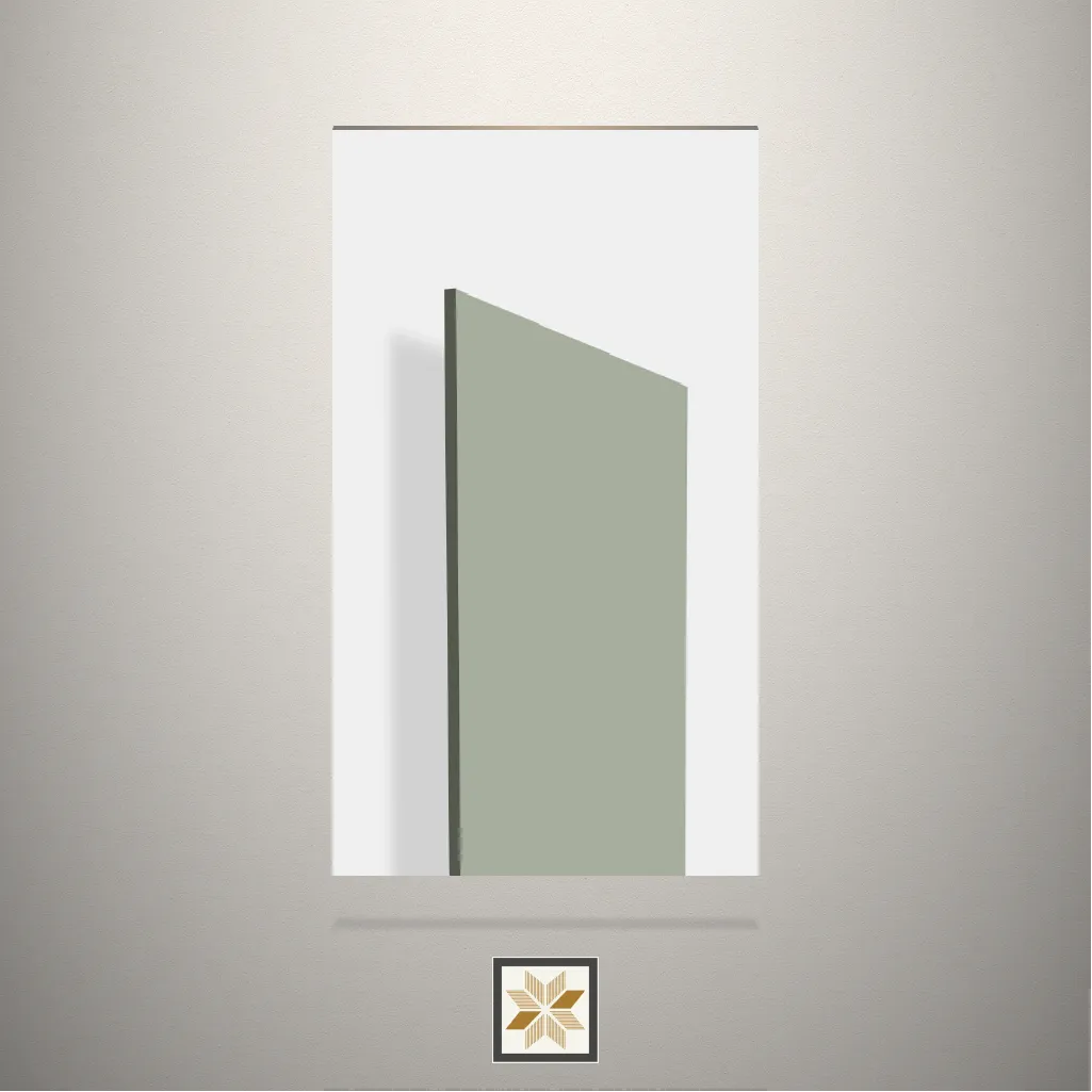 High Gloss Desert Sage Solid Color Green Laminate (8x4 feet,1 mm): LM-17858