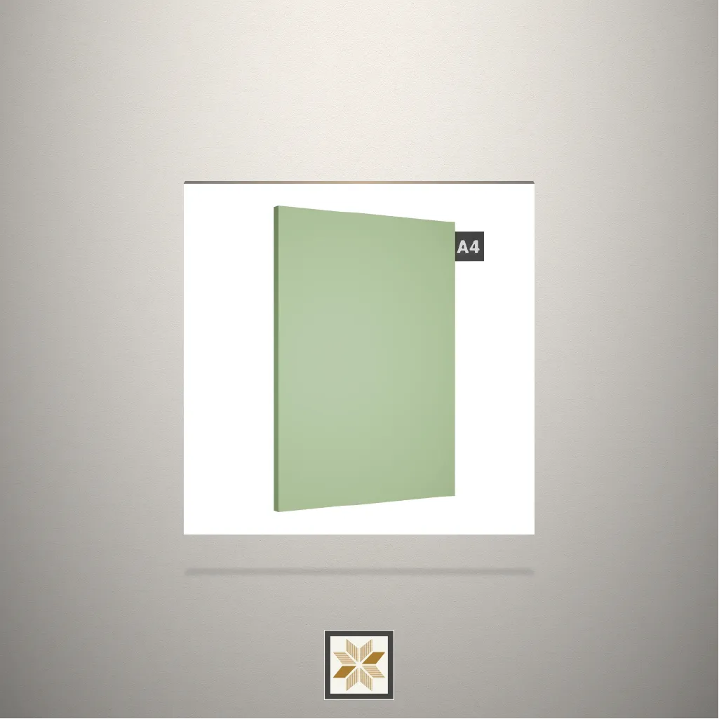 High Gloss Olive Solid Color Green Laminate (8x4 feet,1 mm): LM-17874