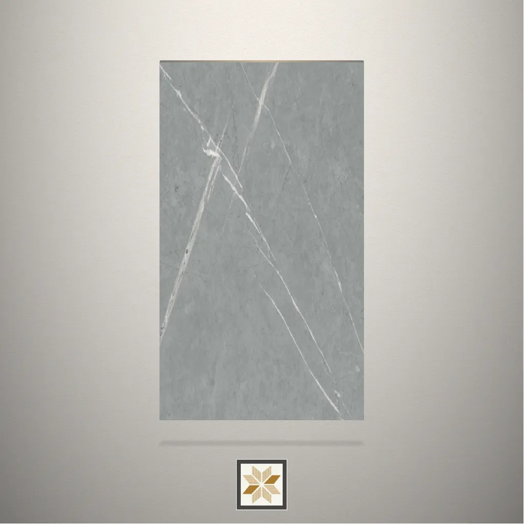 High Gloss Marble Grey Laminate (8x4 feet,1.5 mm): LM-17891