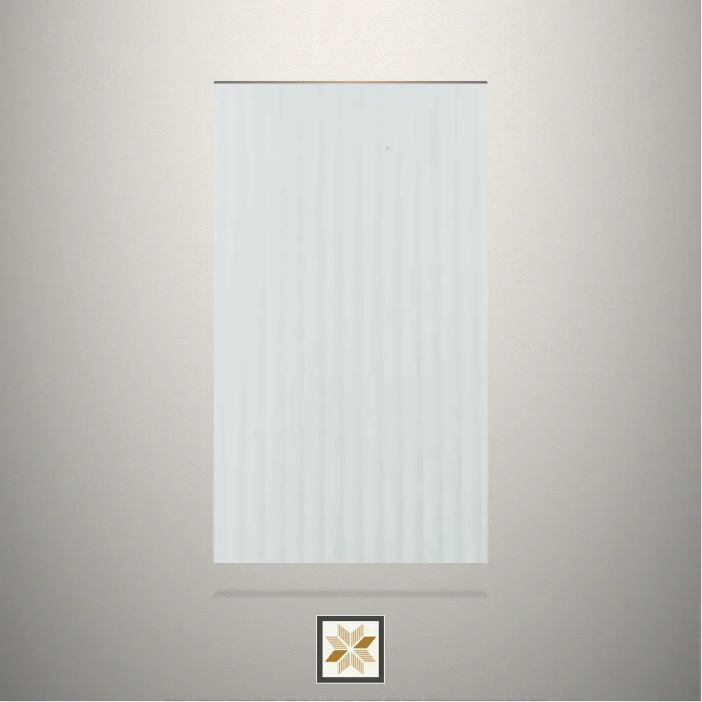 Textured Spring Fluted White Laminate (8x4 feet,1 mm): LM-18000