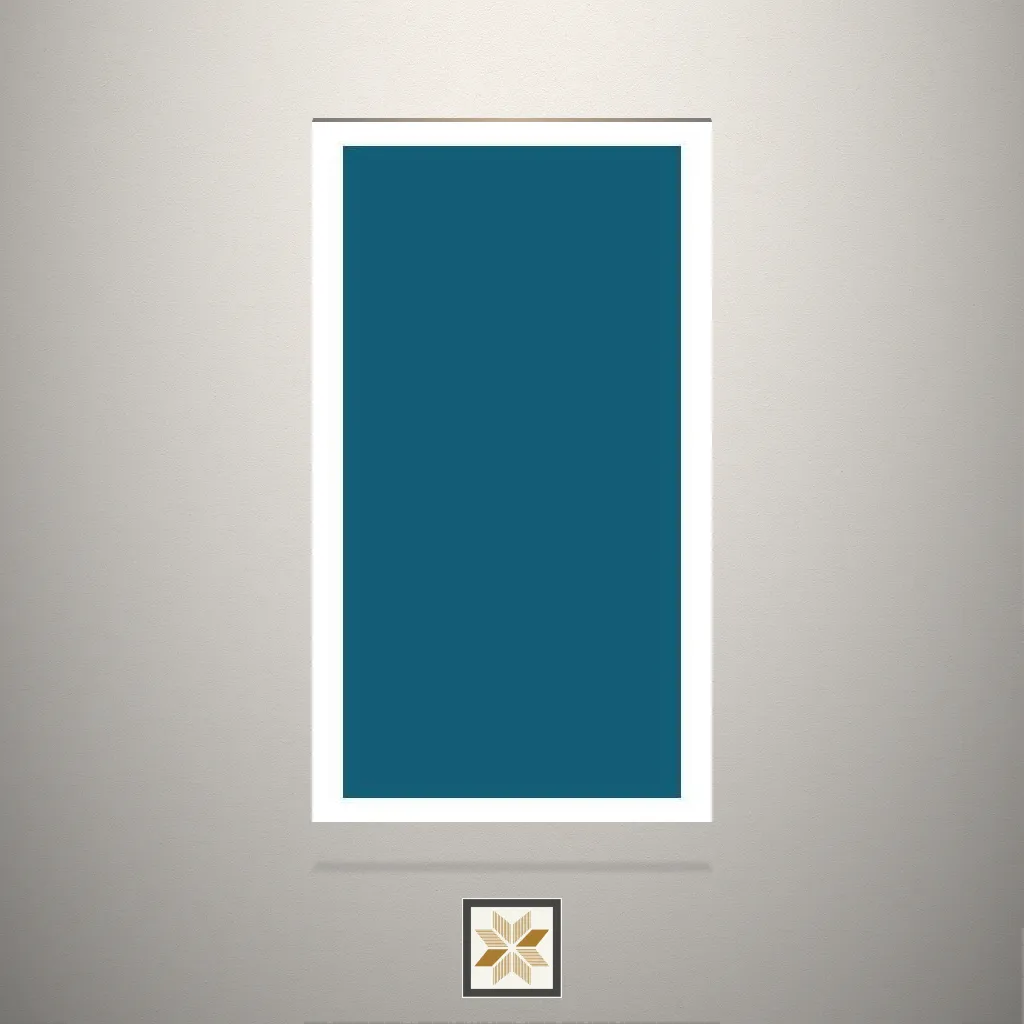 Textured Petrol Blue Stone Blue Laminate (8x4 feet,1 mm): LM-18075-C