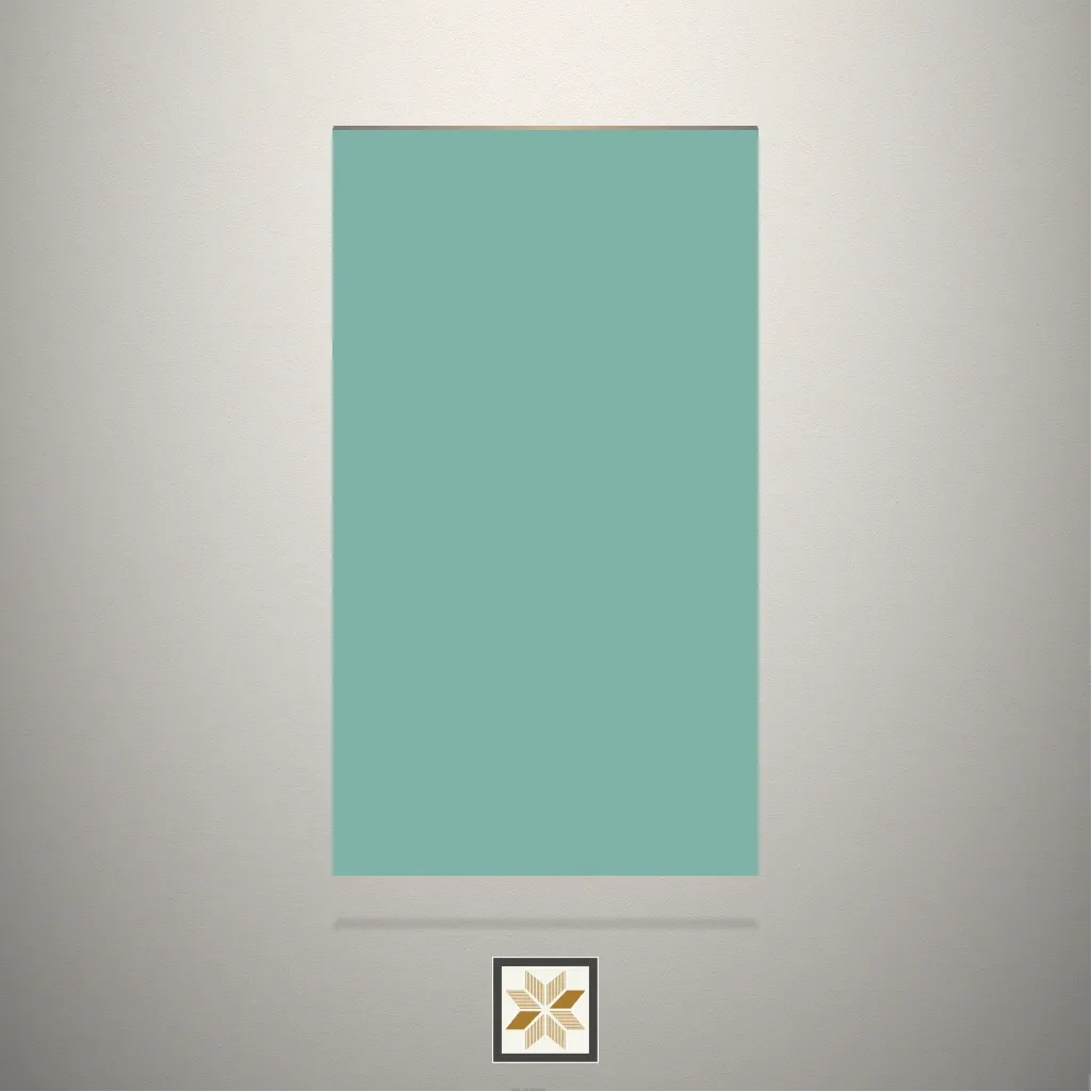 High Gloss Aqua Solid Color Green Laminate (8x4 feet,1.5 mm): LM-18109