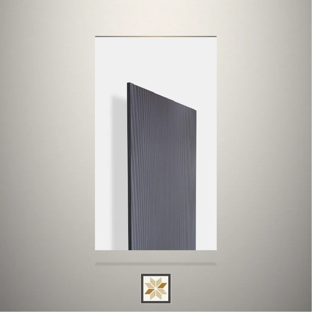 Textured Cape Grey Fluted Grey Laminate (8x4 feet,1 mm): LM-18182