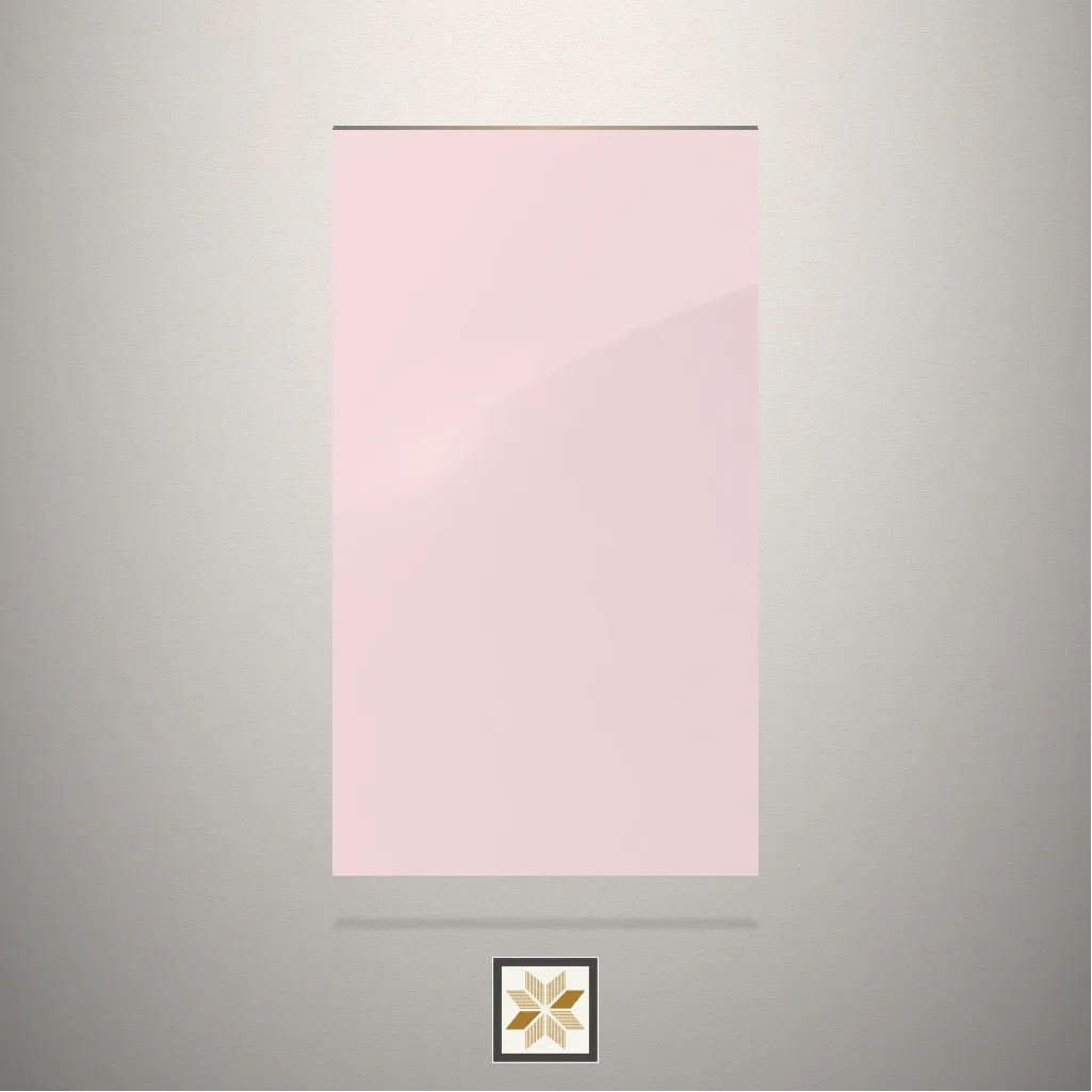 High Gloss Mystic Pink Solid Color Pink Laminate (8x4 feet,1 mm): LM-18190