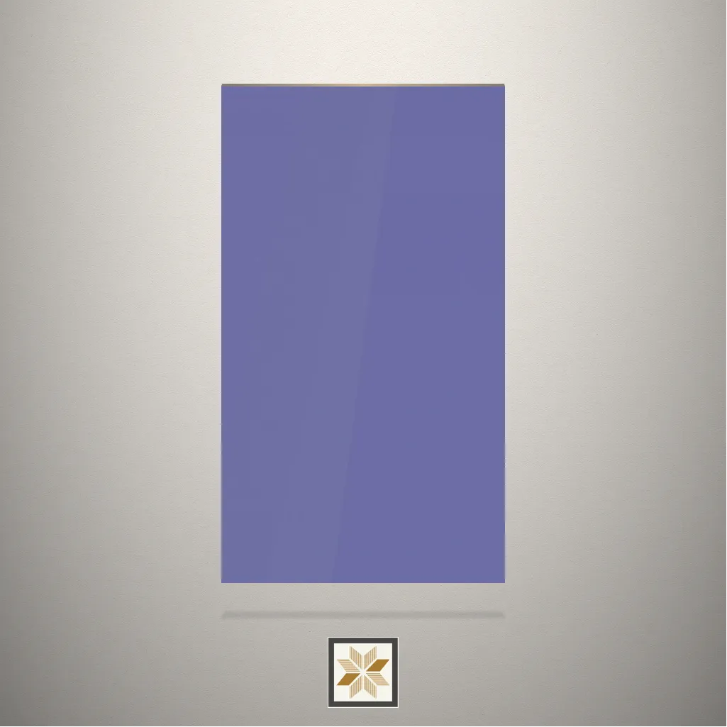 High Gloss Lilac Solid Color Blue Laminate (8x4 feet,0.8 mm): LM-18233