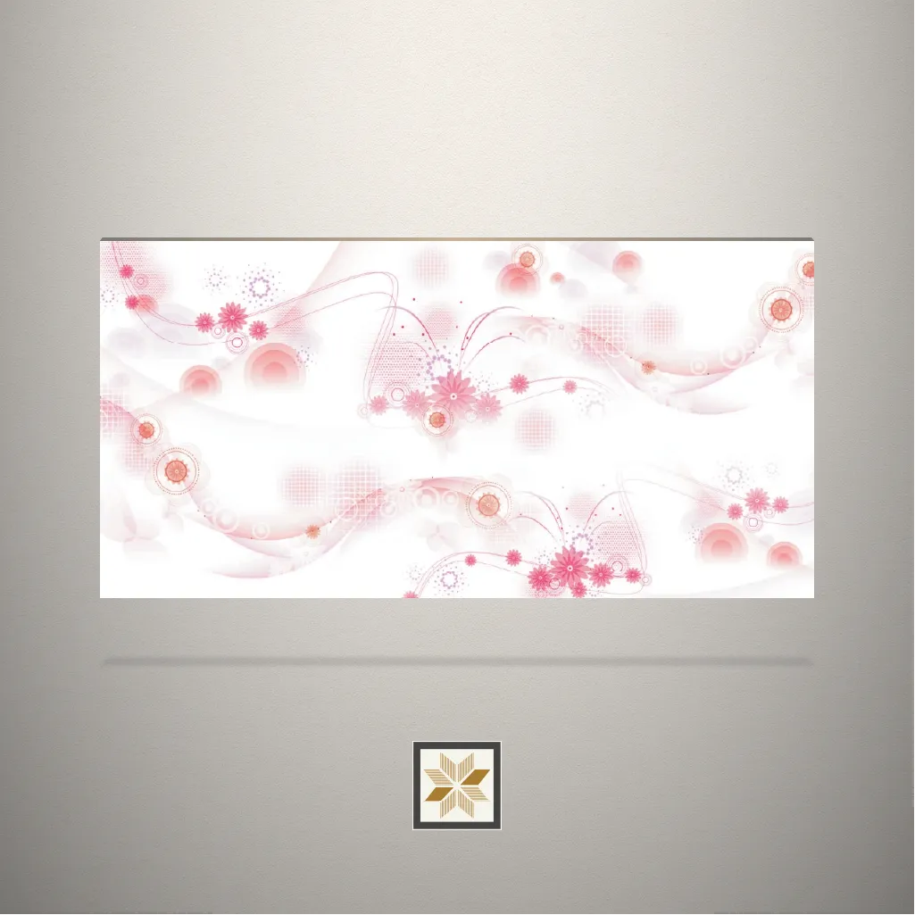 High Gloss Charming Daisy Digital Printed Multi Colour Laminate (8x4 feet,1 mm): LM-18263