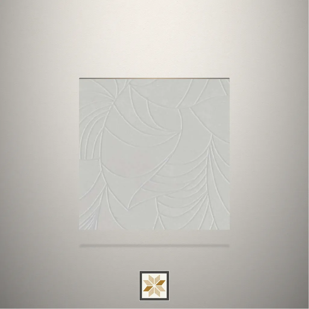 Textured Oliviya 800 Vibrant Radical Leaf Wooden White Laminate (8x4 feet,0.8 mm): LM-18337