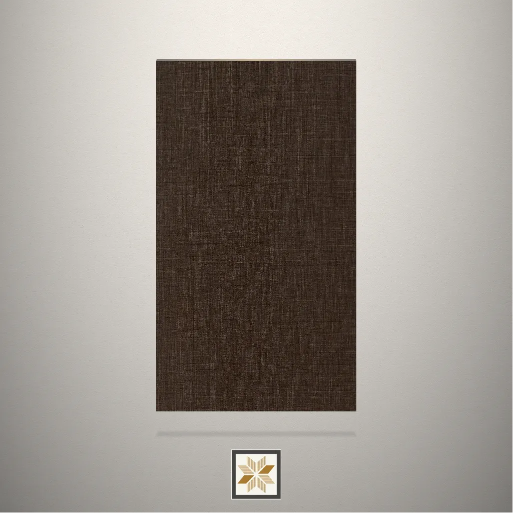 High Gloss Fabric Linen Brown Laminate (8x4 feet,0.8 mm): LM-18349