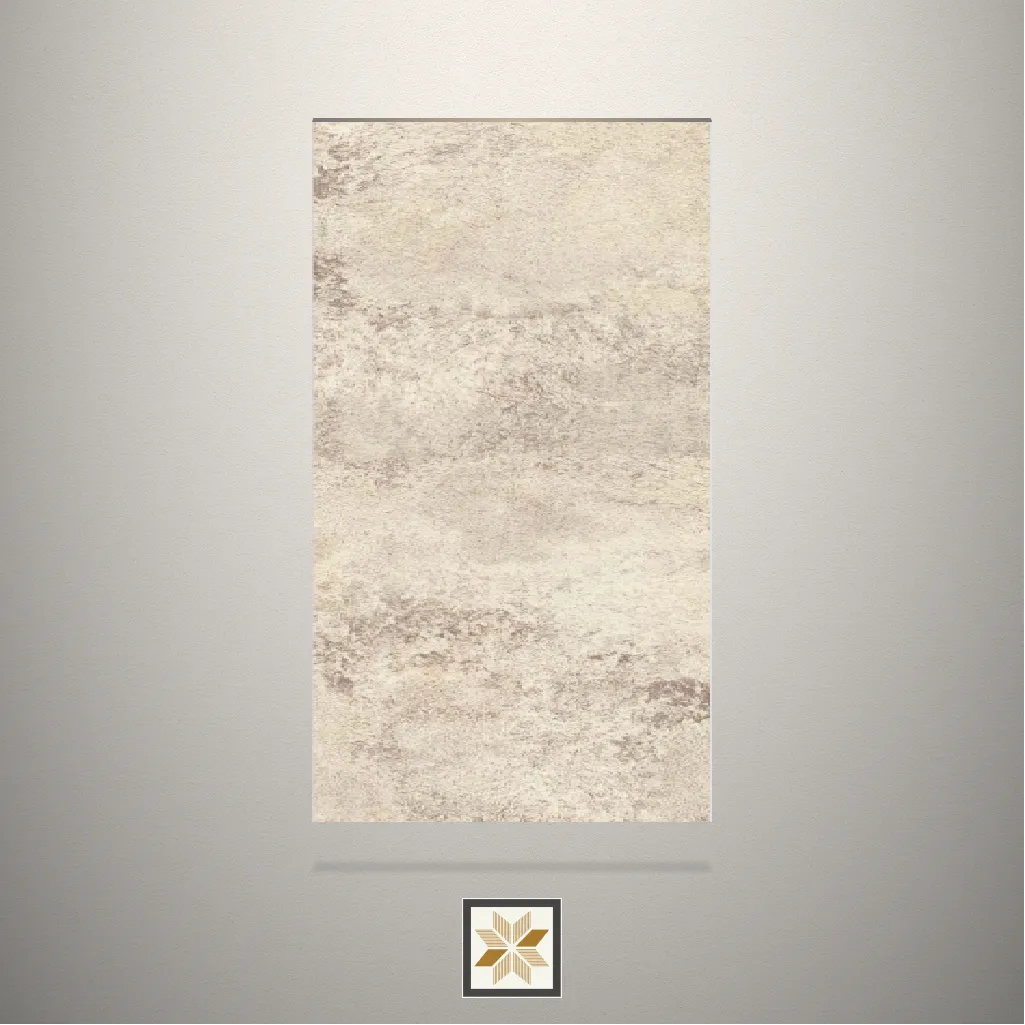 High Gloss Choco Concrete Stone Brown Laminate (8x4 feet,1 mm): LM-18379