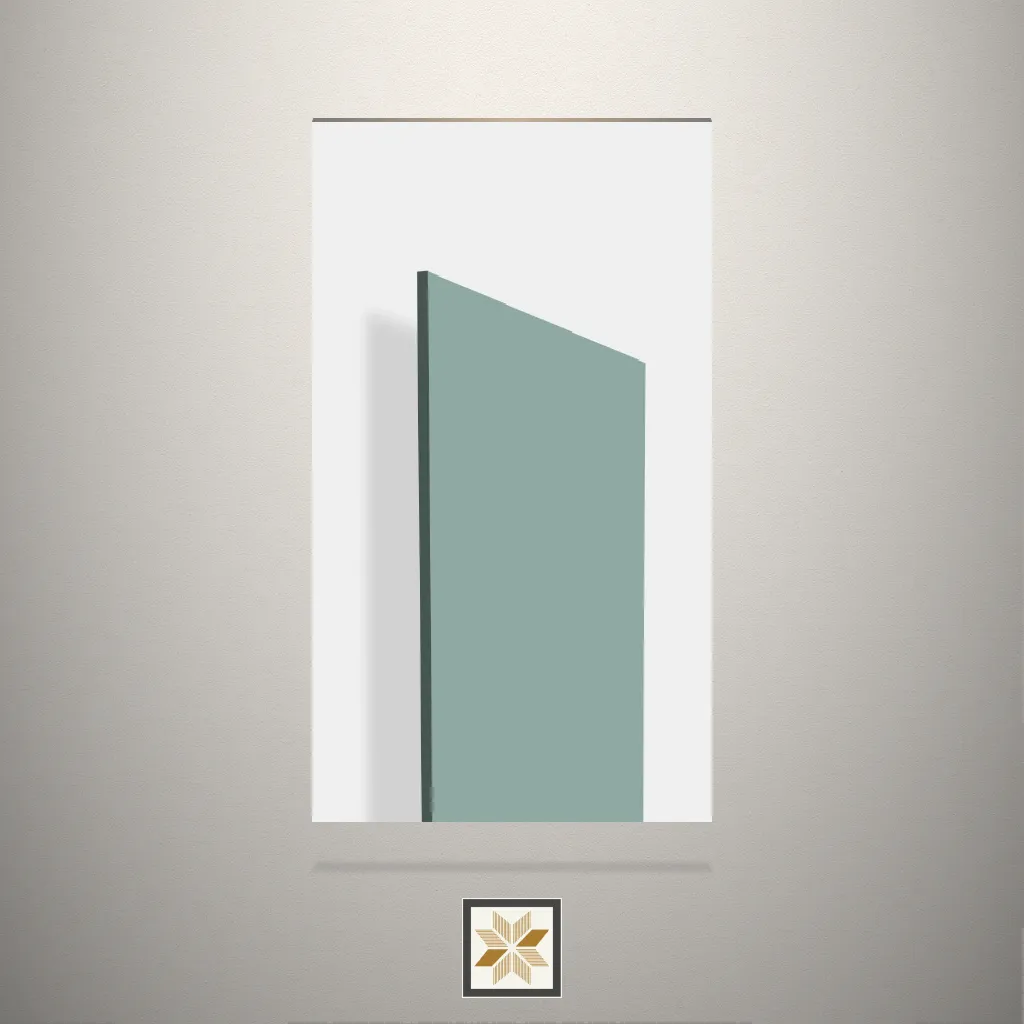 Textured Shore Solid Color Green Laminate (8x4 feet,1 mm): LM-18434-C