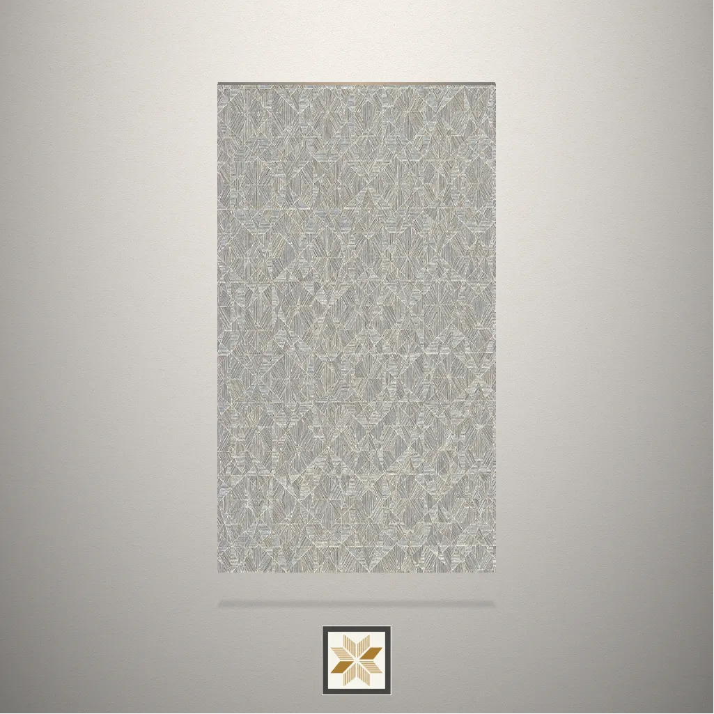 Textured Arabian Pattern Pattern Grey Laminate (8x4 feet,1 mm): LM-18493