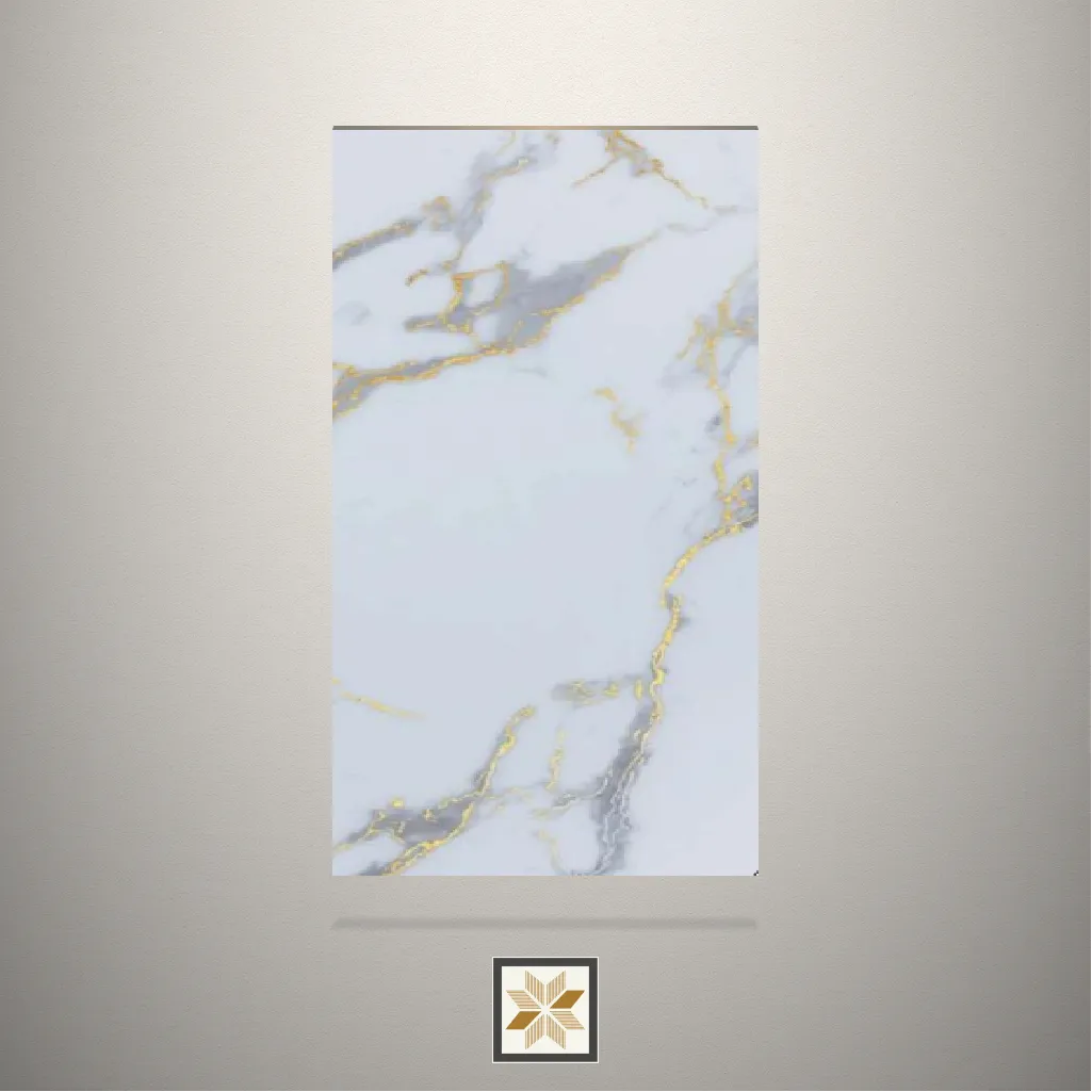 High Gloss Eye Candy Marble Grey Laminate (8x4 feet,1.5 mm): LM-18494