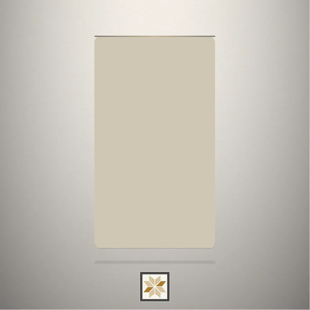 High Gloss Solid Color Beige Laminate (8x4 feet,1.5 mm): LM-18564