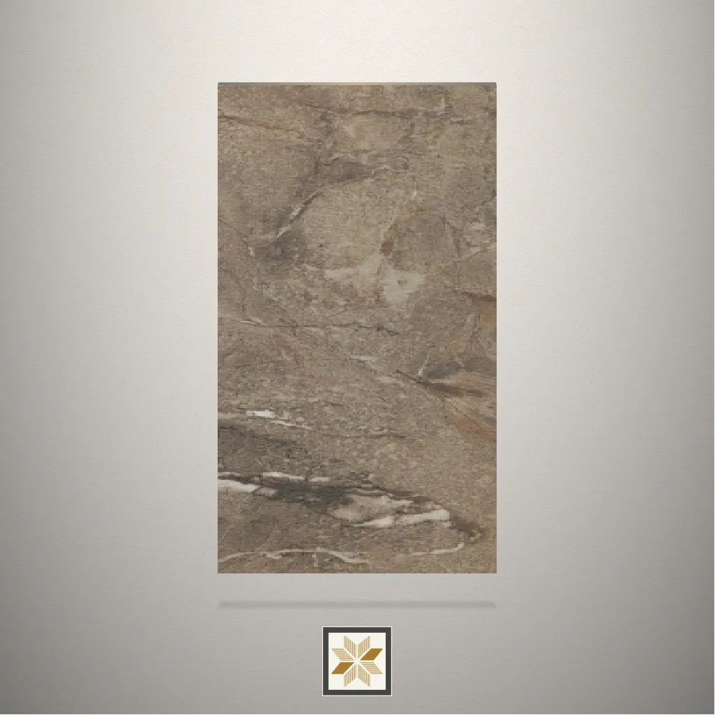Textured Stone Sand Marble Marble Brown Laminate (8x4 feet,0.8 mm): LM-18578