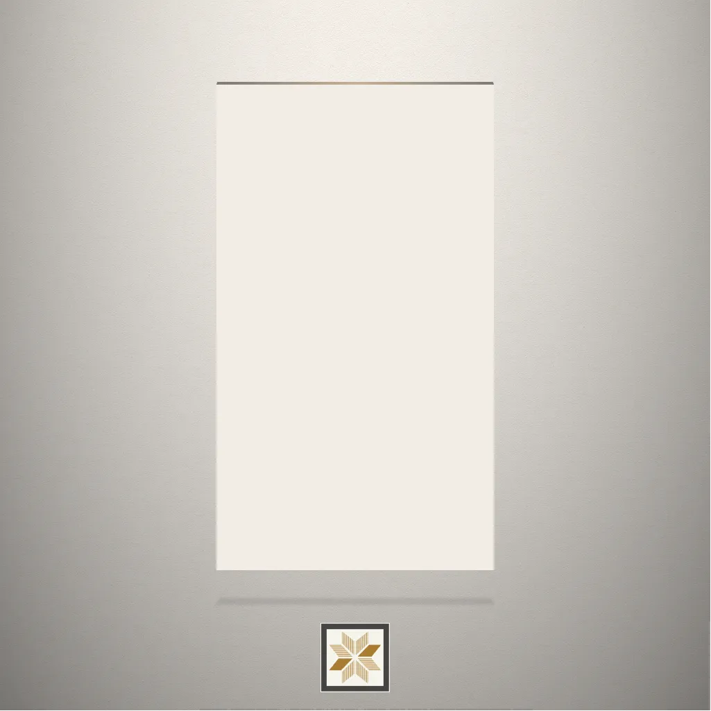 High Gloss Subtle Cream Solid Color White Laminate (8x4 feet,1.3 mm): LM-18619