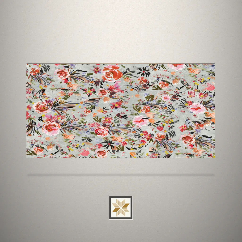 Textured Digital Printed Multi Colour Laminate (8x4 feet,1.25 mm): LM-18628
