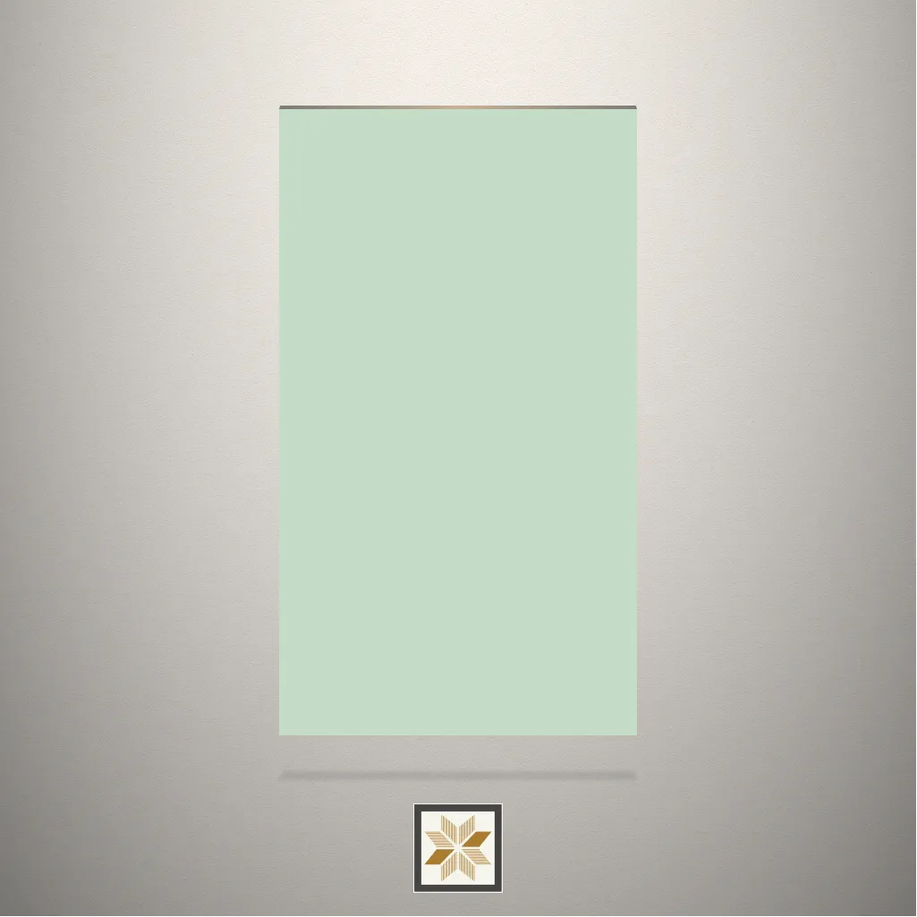 High Gloss French Mint Solid Color Green Laminate (8x4 feet,1.5 mm): LM-18638