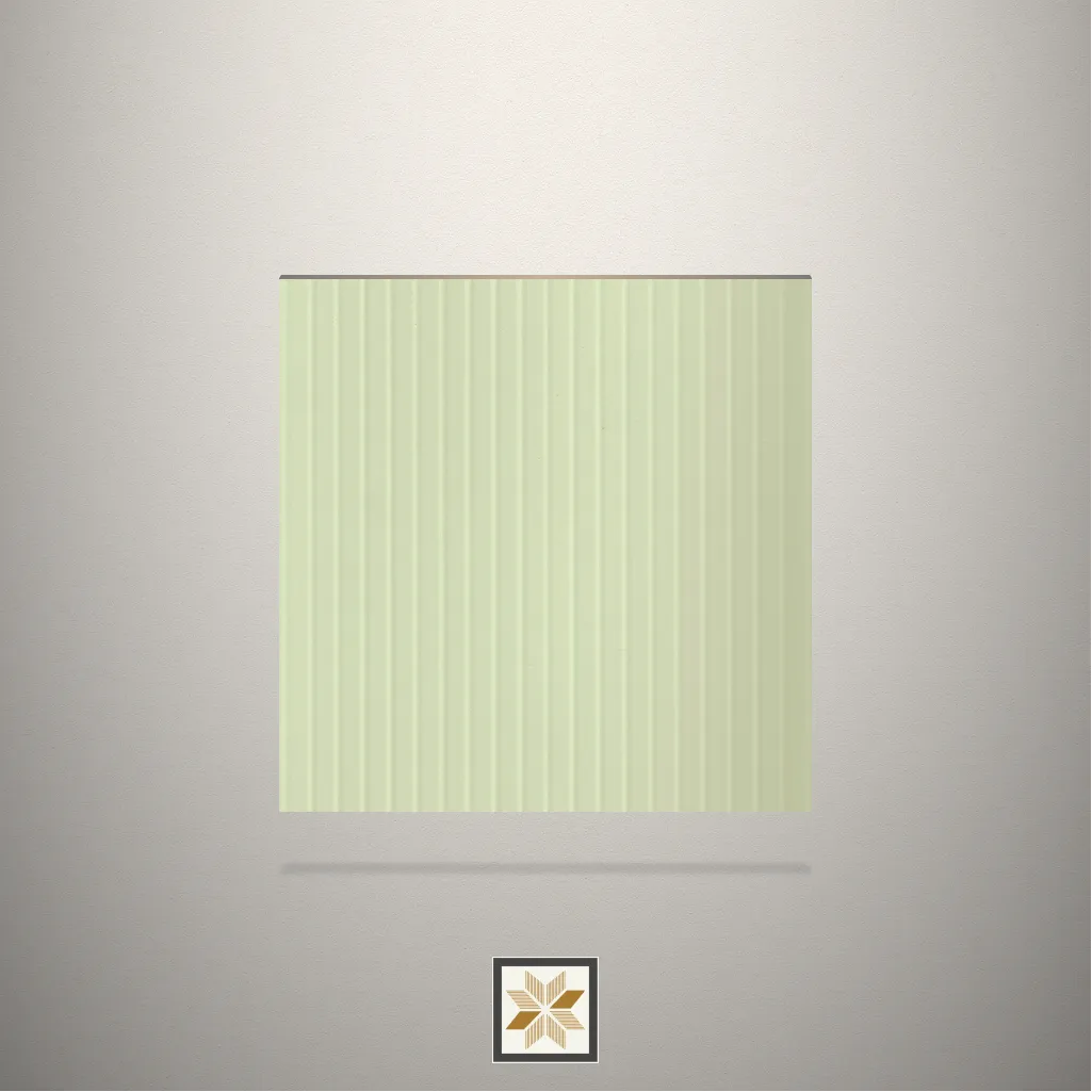 Textured Fluted Green Laminate (8x4 feet,1 mm): LM-18639