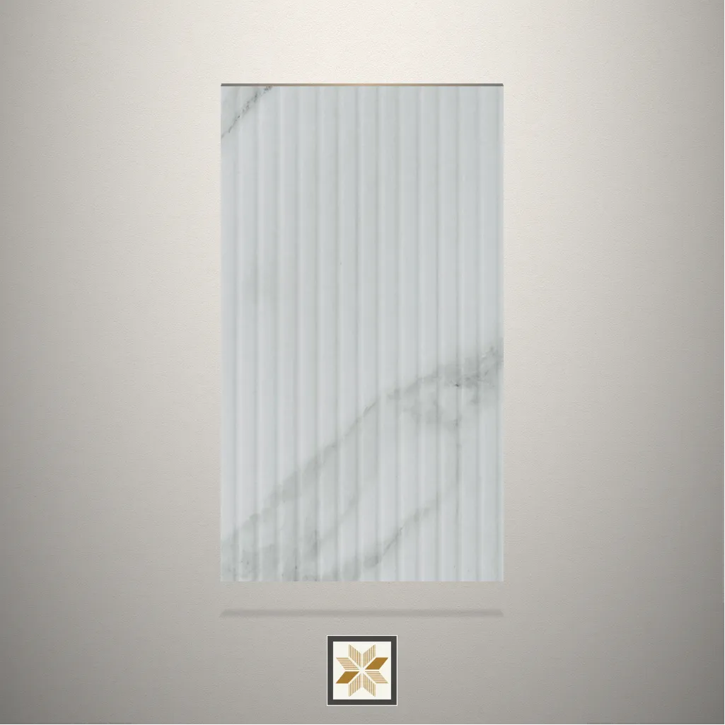 Textured Fluted Grey Laminate (8x4 feet,1 mm): LM-18703