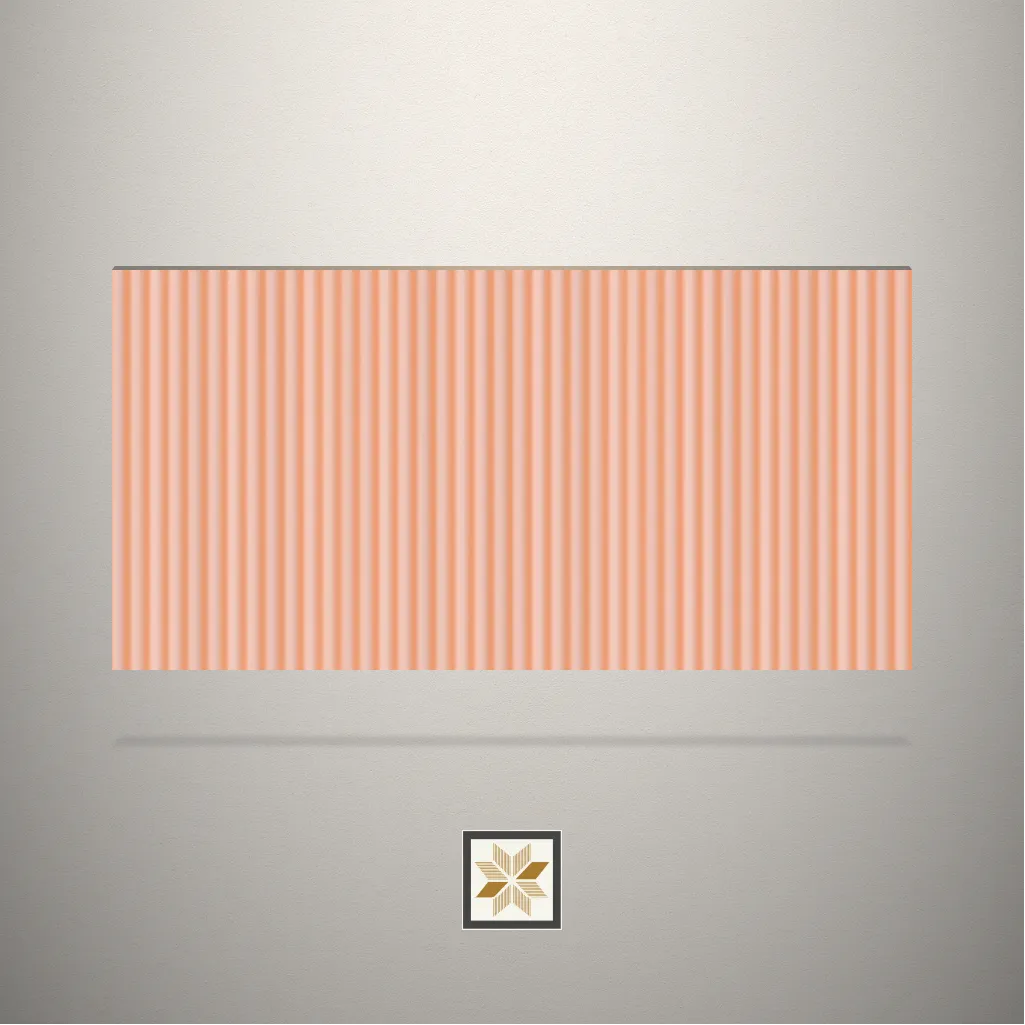 Textured Teracota Fluted Pink Laminate (8x4 feet,0.8 mm): LM-18912