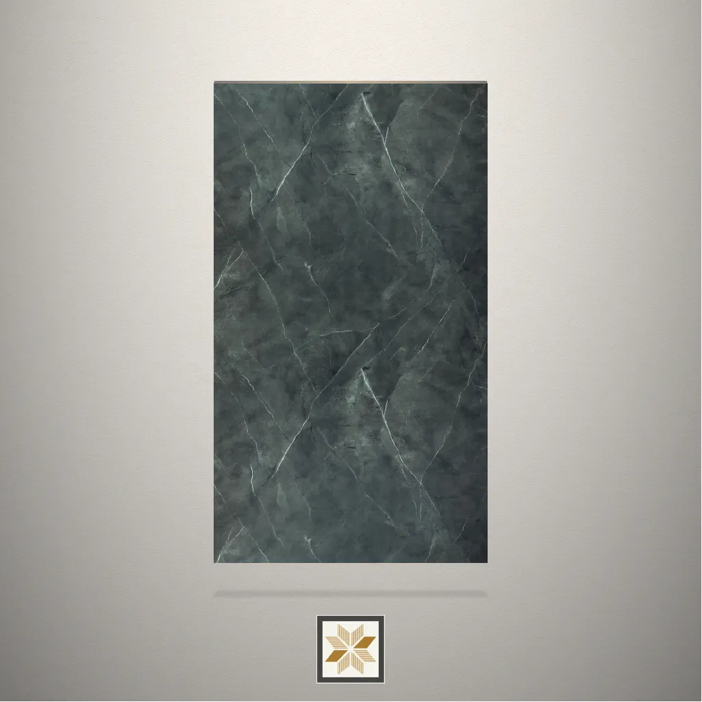 High Gloss Infinity Brown Marble Brown Laminate (8x4 feet,1 mm): LM-18933