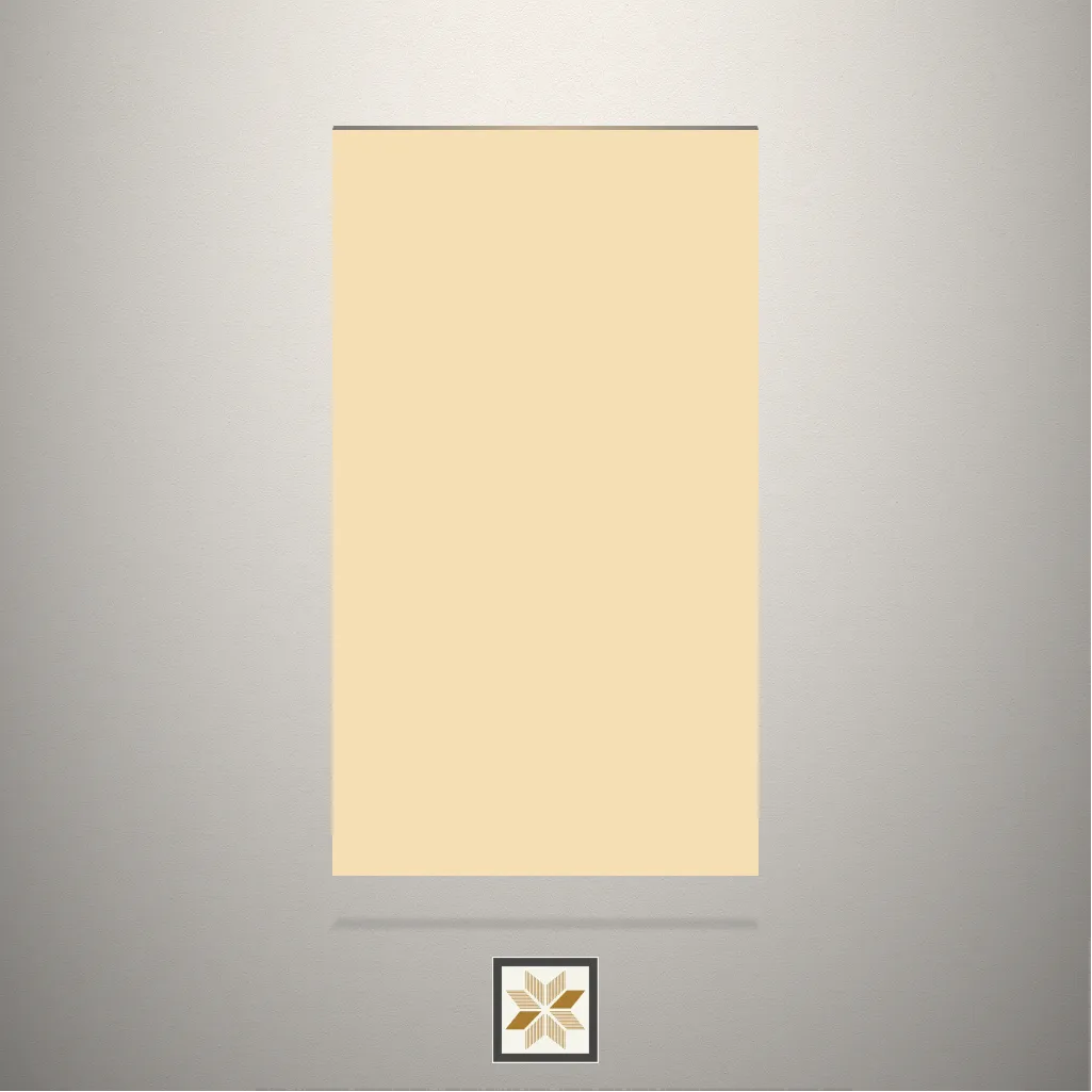 High Gloss Macaroon Solid Color Cream Laminate (8x4 feet,1.5 mm): LM-18951