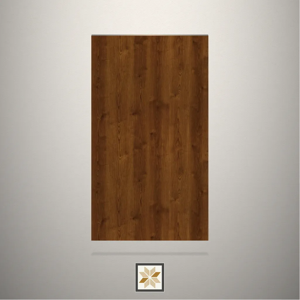 Textured European Yew Wooden Brown Laminate (8x4 feet,1 mm): LM-18966