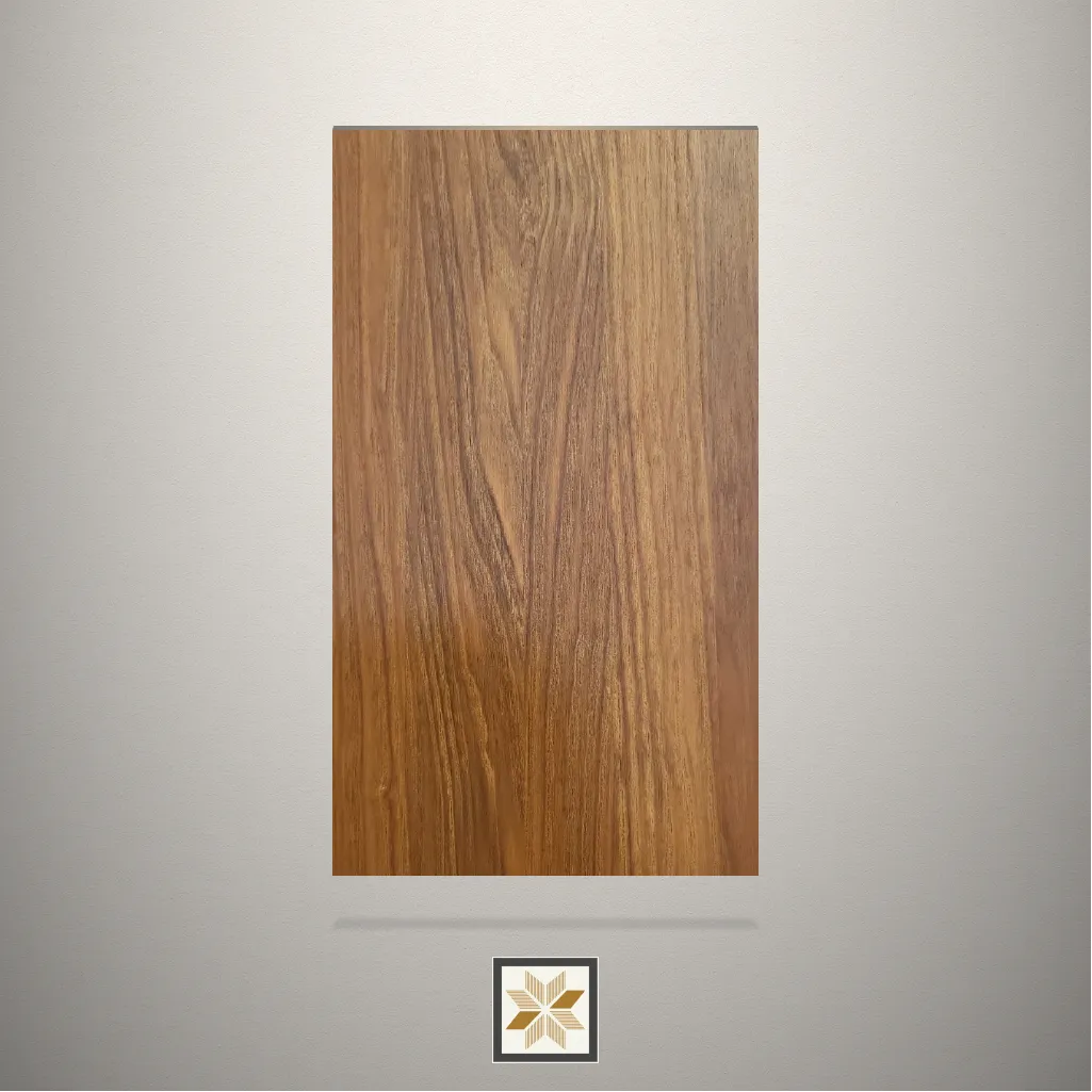 Textured Denari Chestnut Wooden Brown Laminate (8x4 feet,1 mm): LM-18980