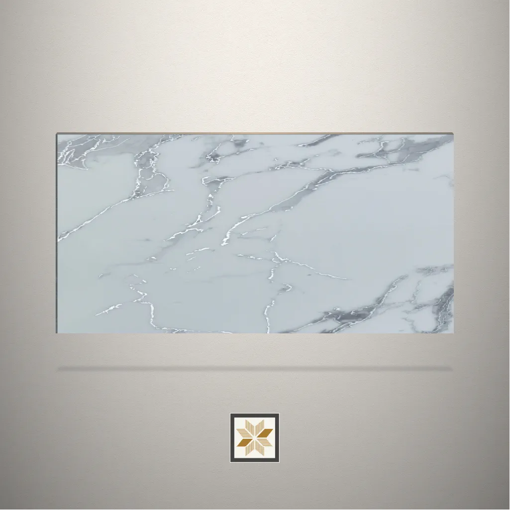 Metal Picasso Silver Marble Grey Laminate (8x4 feet,1.5 mm): LM-19011
