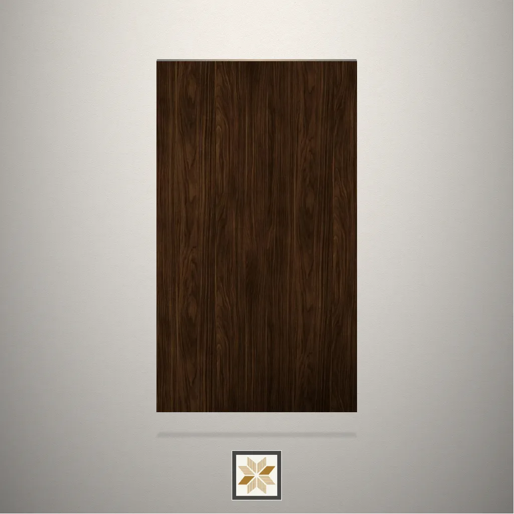 High Gloss Wooden Brown Laminate (8x4 feet,1 mm): LM-19027
