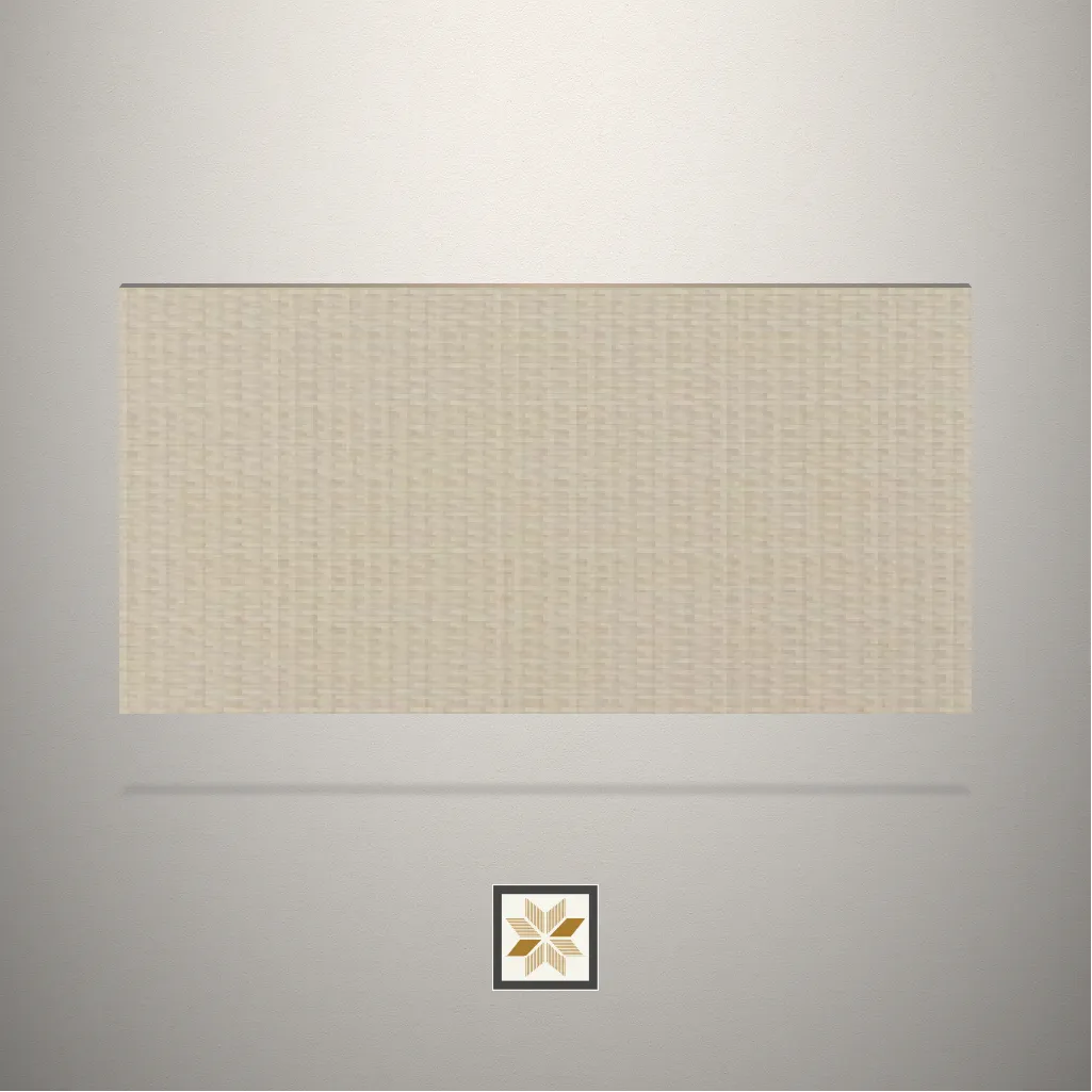 Textured Irish Fabric Fabric Linen Beige Laminate (8x4 feet,1 mm): LM-19117