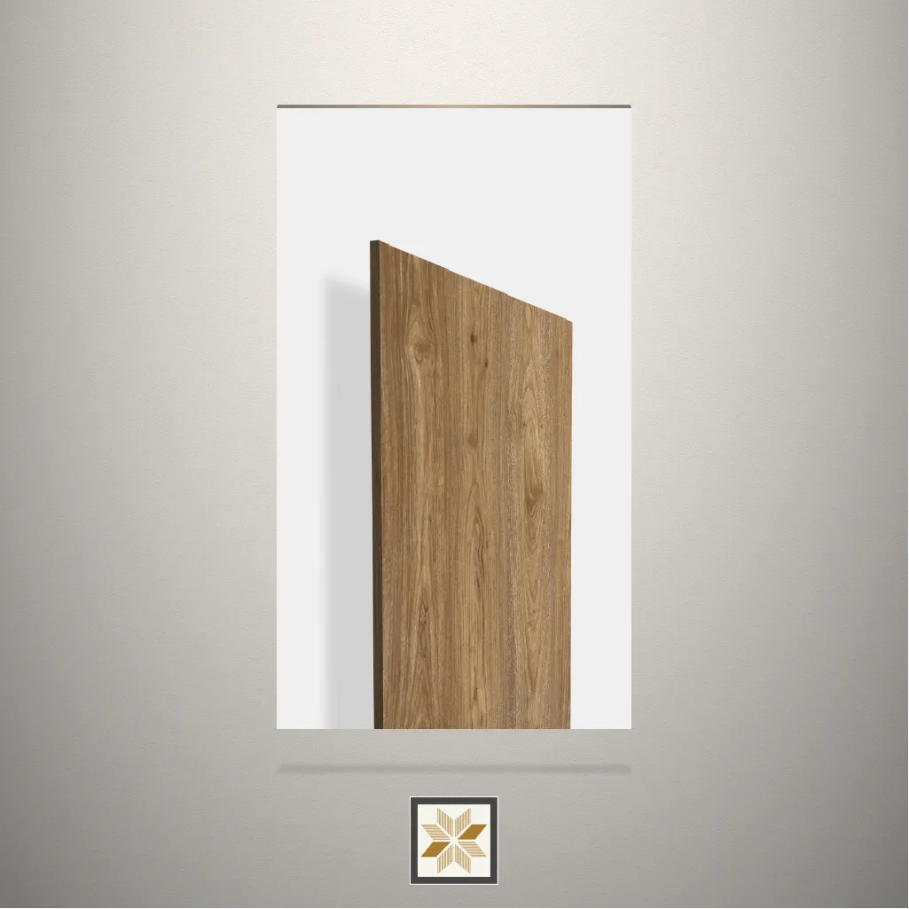 High Gloss Classic Teak Wooden Brown Laminate (8x4 feet,1 mm): LM-19123