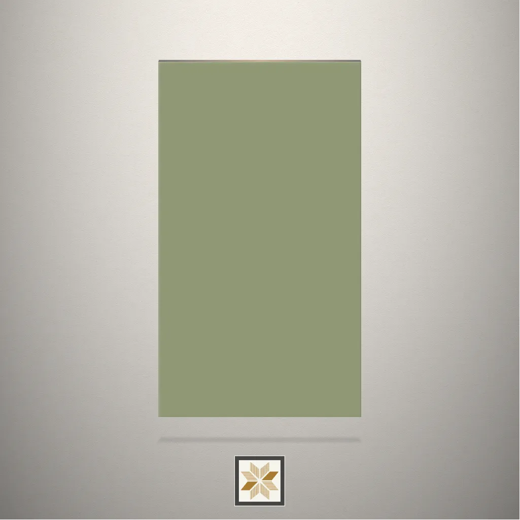 High Gloss Amaria Solid Color Green Laminate (8x4 feet,1.5 mm): LM-19125