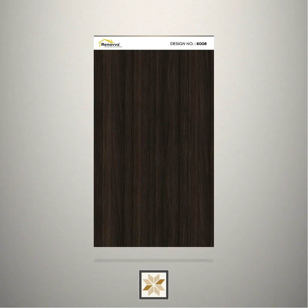 Suede Bradow Wooden Brown Laminate (8x4 feet,1 mm): LM-19154