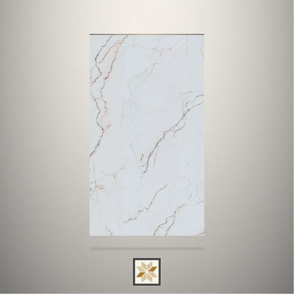 Matt Iceberg Marble Marble White Laminate (8x4 feet,1 mm): LM-19186