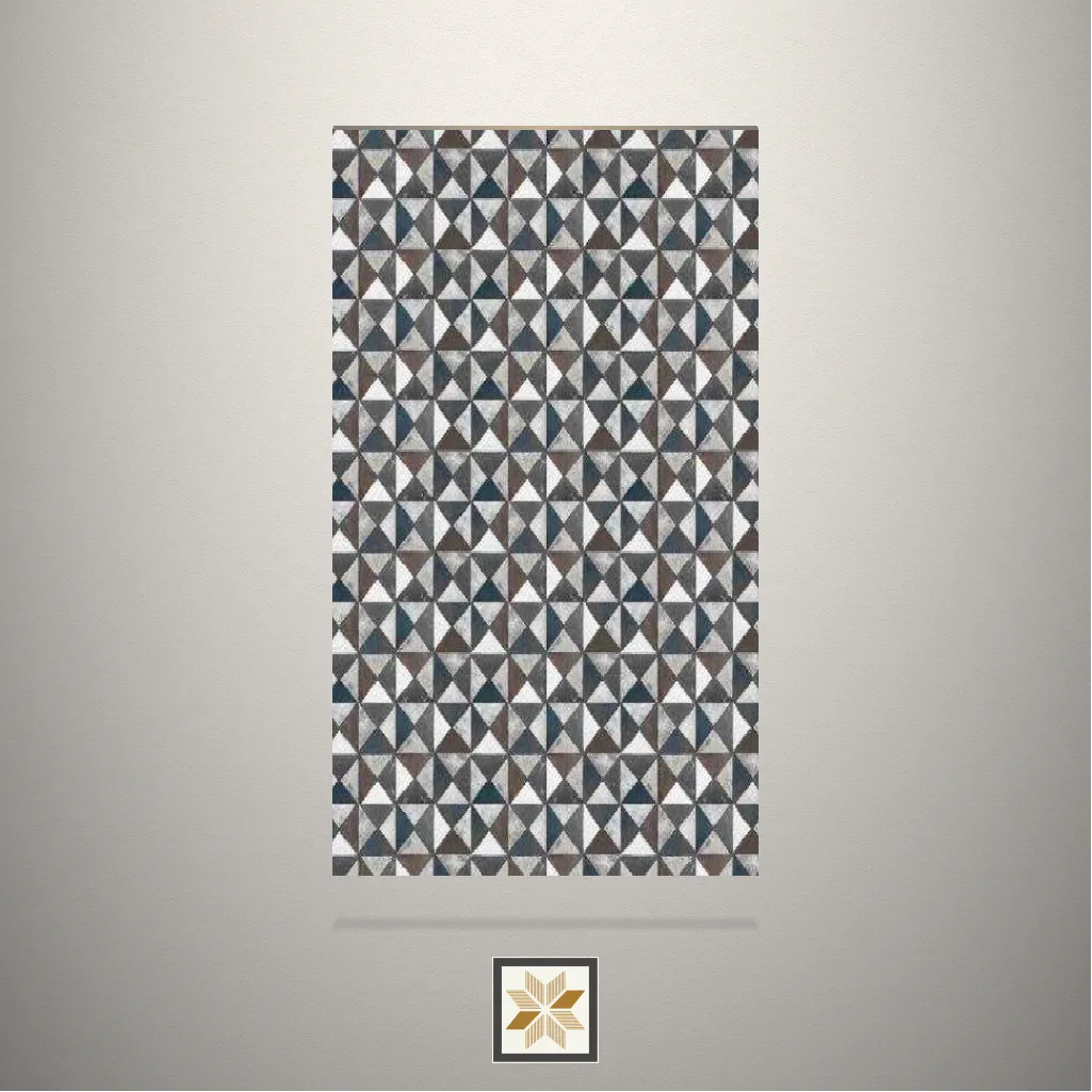 Textured Troika Digital Printed Multi Colour Laminate (8x4 feet,1 mm): LM-19226