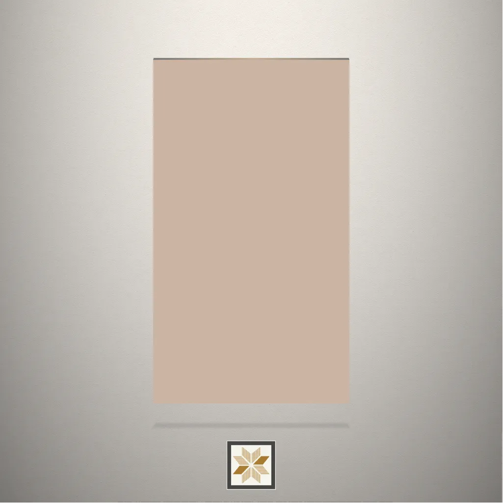 High Gloss Linen Solid Color Beige Laminate (8x4 feet,0.95 mm): LM-19310