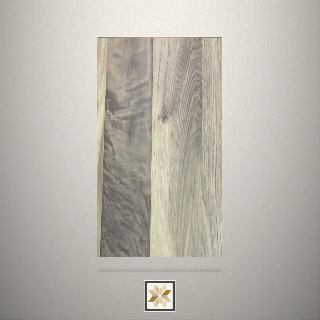 Suede Elevated Wood Light Wooden Grey Laminate (8x4 feet,1 mm): LM-19369