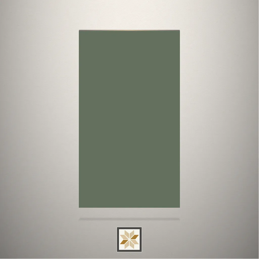 High Gloss Olive Green Solid Color Green Laminate (8x4 feet,1 mm): LM-19391