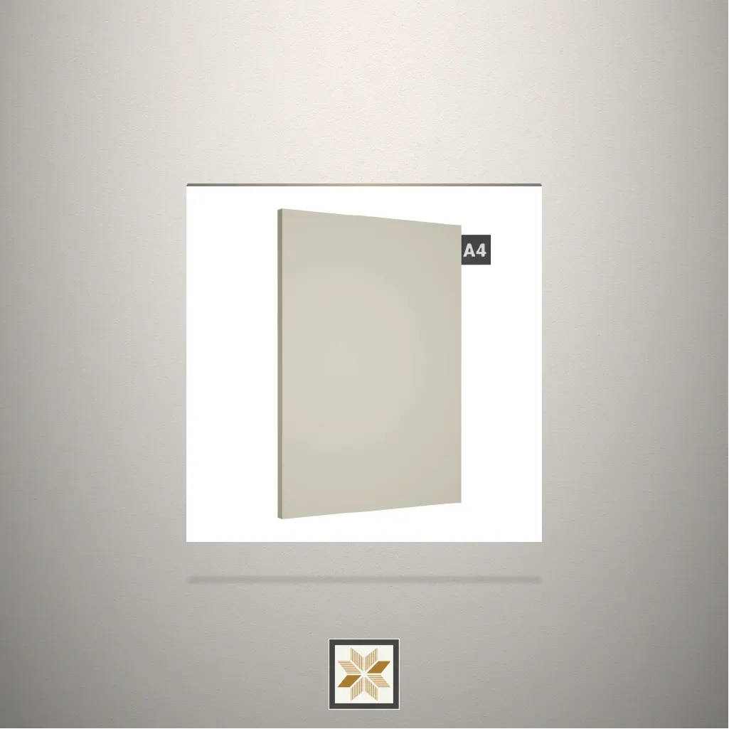 Suede Bay Solid Color Beige Laminate (8x4 feet,0.8 mm): LM-19485