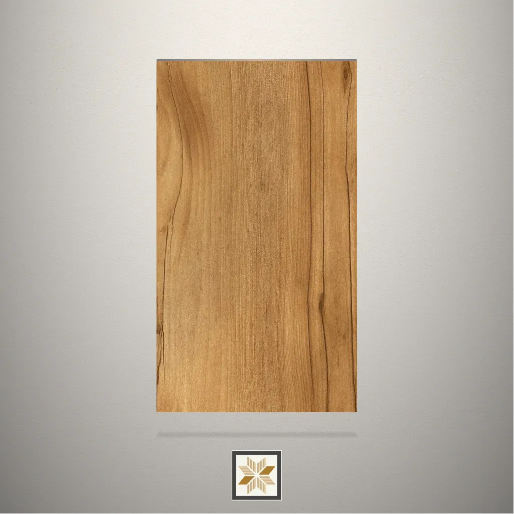 High Gloss Giant Wood Wooden Brown Laminate (8x4 feet,0.8 mm): LM-19513