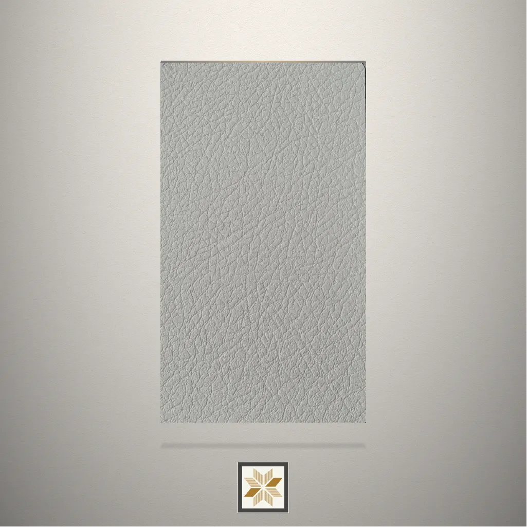 Textured Egg White Leather Laminate (8x4 feet,1 mm): LM-19558
