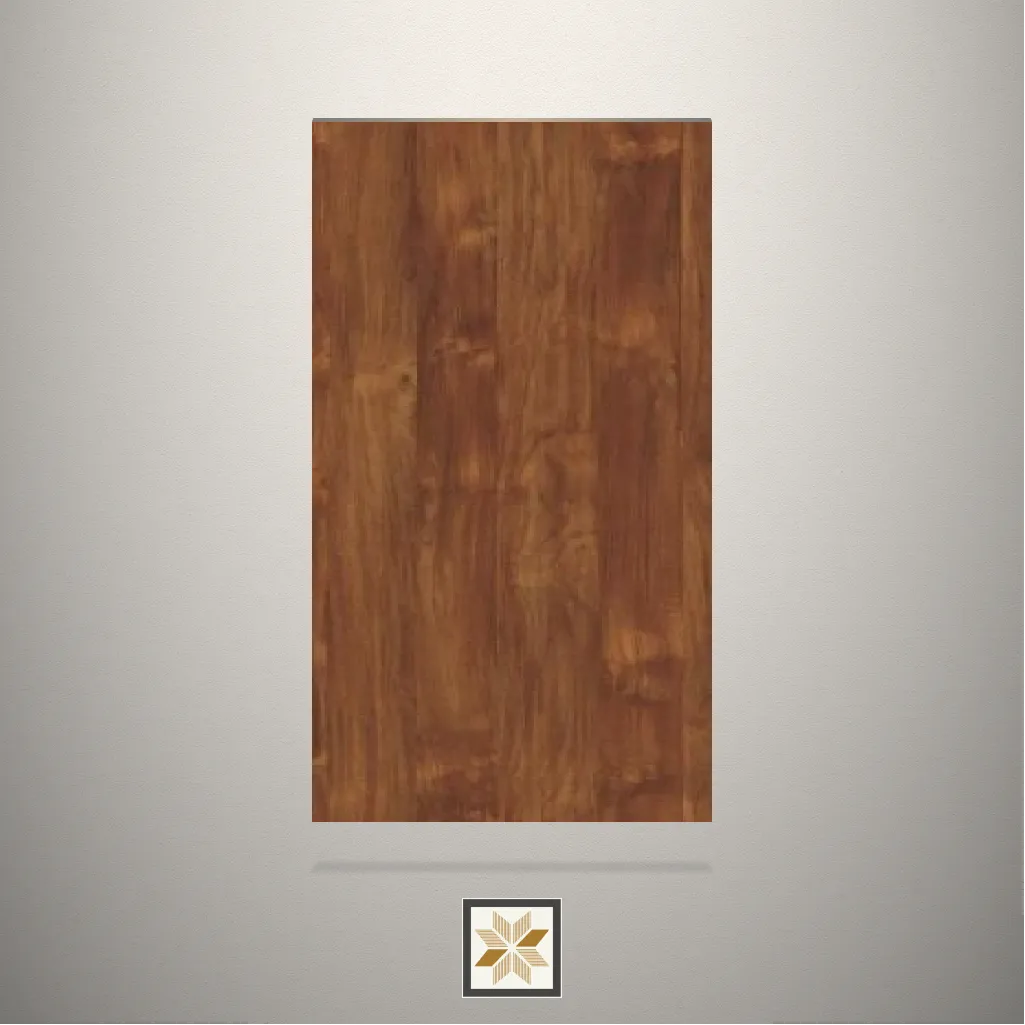 High Gloss Teak Wood Wooden Brown Laminate (8x4 feet,0.95 mm): LM-19629
