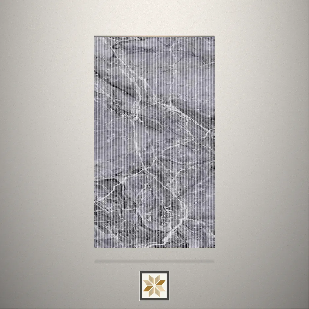 High Gloss Armenian Gringo Marble Grey Laminate (8x4 feet,3 mm): LM-19640