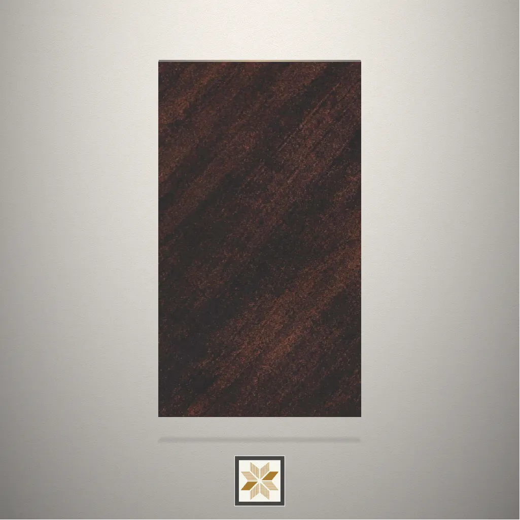 Textured Copper Stonex Stone Wenge Laminate (8x4 feet,0.8 mm): LM-19653