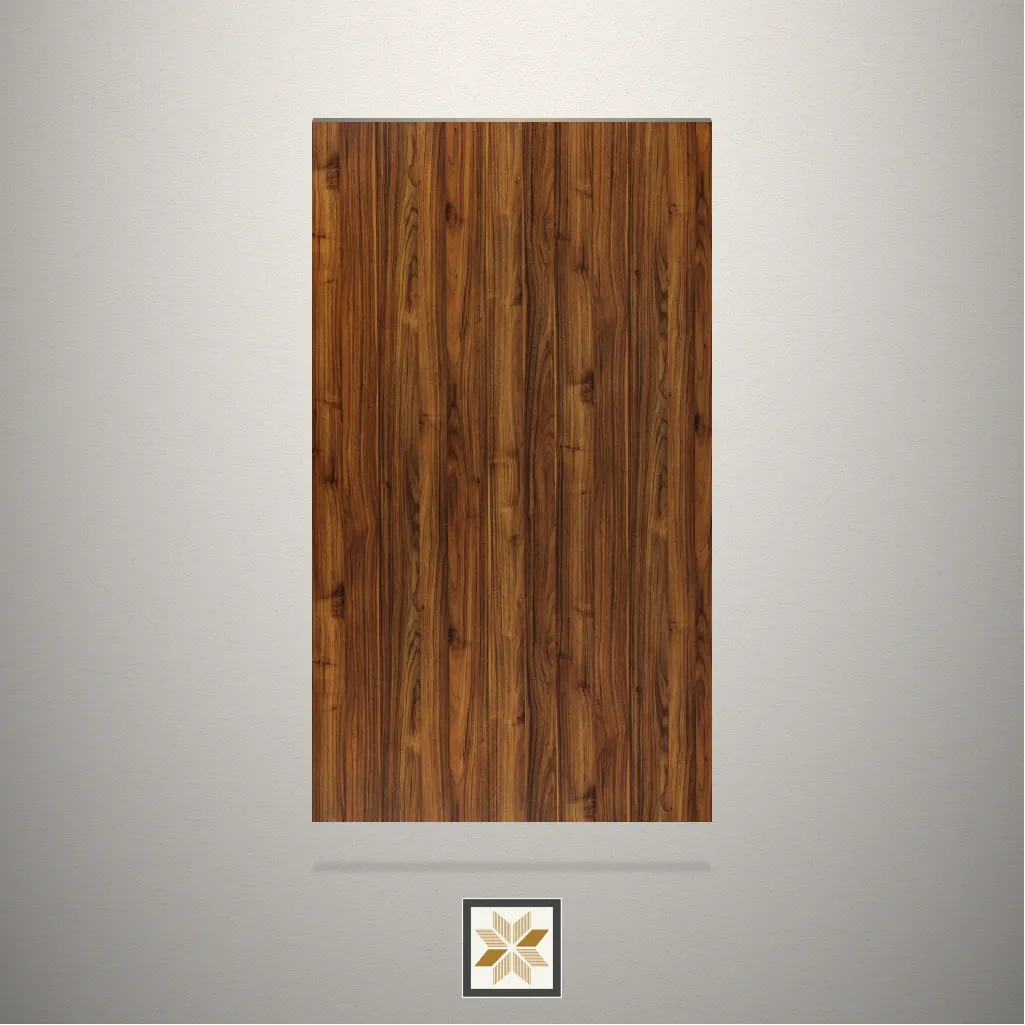 Suede Siberian Walnut Wooden Brown Laminate (8x4 feet,1 mm): LM-19758