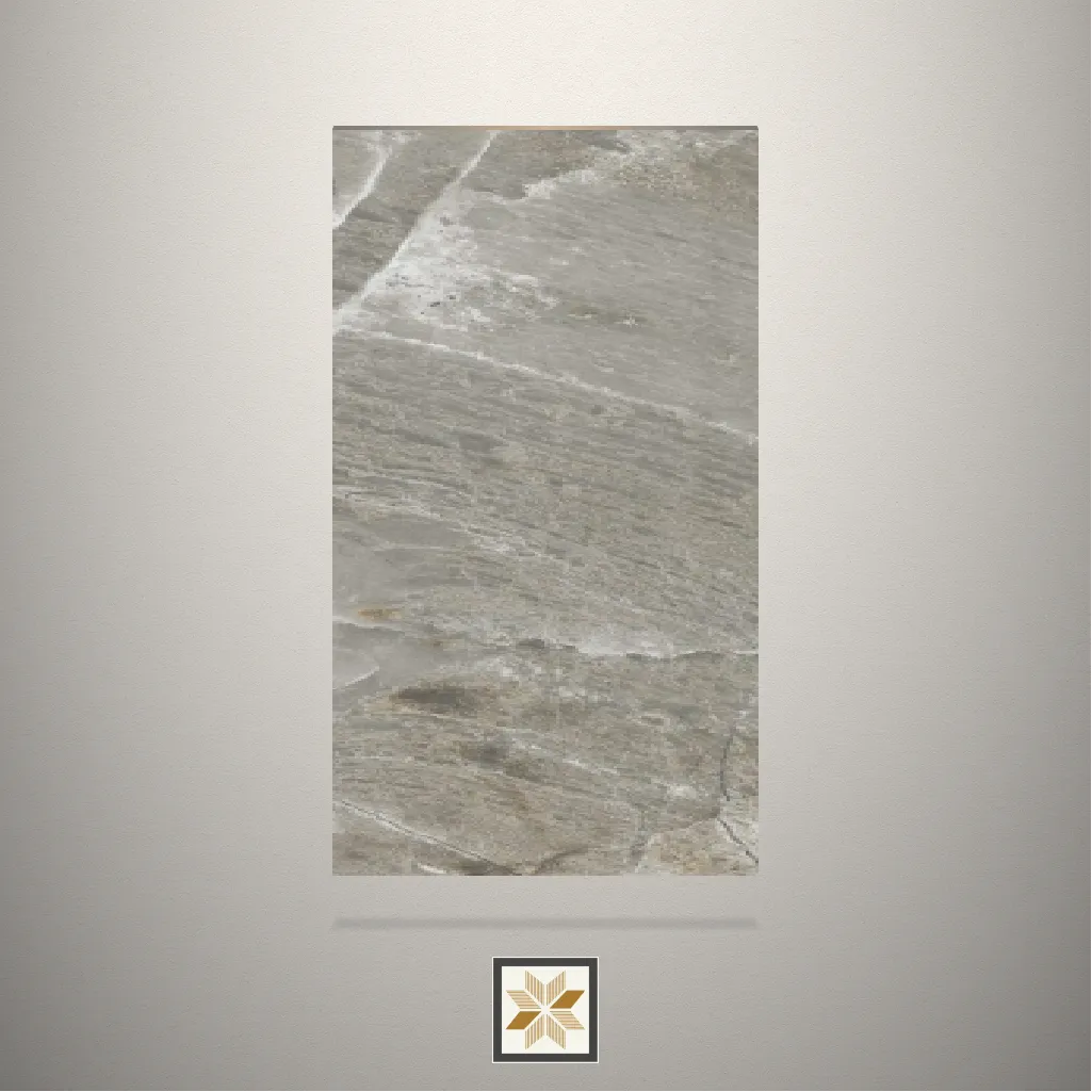 Gloss Nile Grey Marble Marble Grey Laminate (8x4 feet,0.8 mm): LM-19801