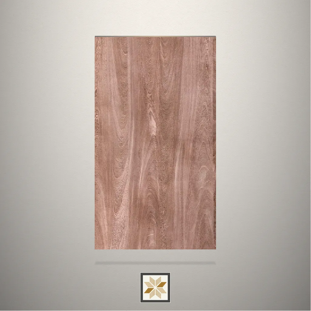 High Gloss Wooden Brown Laminate (8x4 feet,1 mm): LM-19815